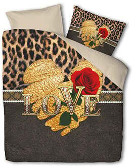 1+1 Gratis Dekbedovertrek Belle Rose - Eenpersoons (140x200 Cm) - Meerkleurig Polyester-katoen - Patroon - Fresh And Co - Dekbed-Discounter.nl