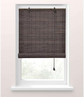 1+1 Gratis Leen Bakker - Fenstr Rolgordijn Antraciet - 120x180 Cm - Bamboe - Grijs