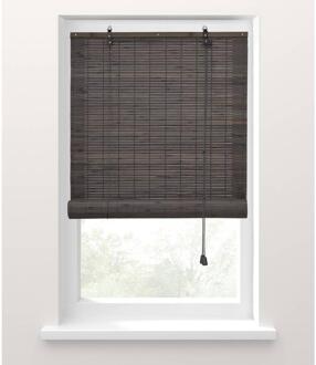 1+1 Gratis Leen Bakker - Fenstr Rolgordijn Antraciet - 150x180 Cm - Bamboe - Grijs