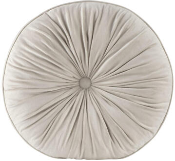 1+1 Gratis Leen Bakker - Matraskussen Olivia - Ø45x10 Cm - Velvet - Beige