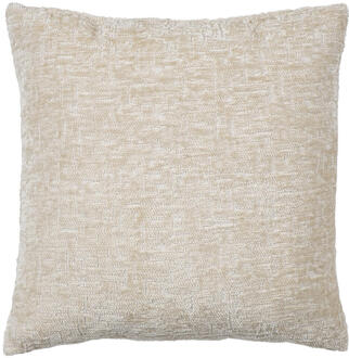 1+1 Gratis Leen Bakker - Sierkussen Adam - 45x45 Cm - Polyester - Crème