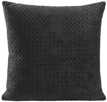 1+1 Gratis Leen Bakker - Sierkussen Alain - 45x45 Centimeter - Polyester - Zwart