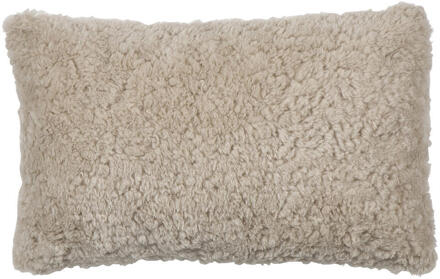 1+1 Gratis Leen Bakker - Sierkussen Brett - 30x50 Cm - Polyester - Beige