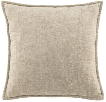 1+1 Gratis Leen Bakker - Sierkussen Jane - Zand - 45x45 Cm - Polyester - Beige - 10x45x45 Cm