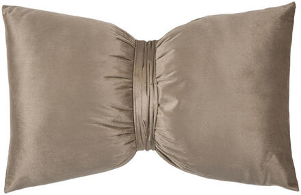 1+1 Gratis Leen Bakker - Sierkussen Jannie - 30x50 Cm - Polyester - Taupe