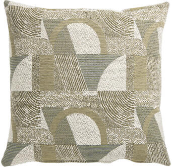 1+1 Gratis Leen Bakker - Sierkussen Jop - 45x45 Cm - Polyester - Groen