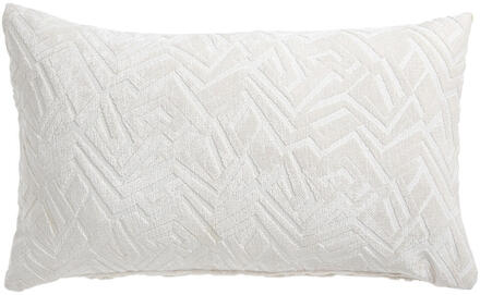 1+1 Gratis Leen Bakker - Sierkussen Kurt - 30x50 Cm - Polyester - Crème