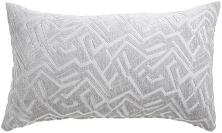 1+1 Gratis Leen Bakker - Sierkussen Kurt - 30x50 Cm - Polyester - Grijs