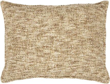 1+1 Gratis Leen Bakker - Sierkussen Lily - Beige/goud - 35x50 Cm - Polyester/Katoen - Beige#Geel#Goudkleurig