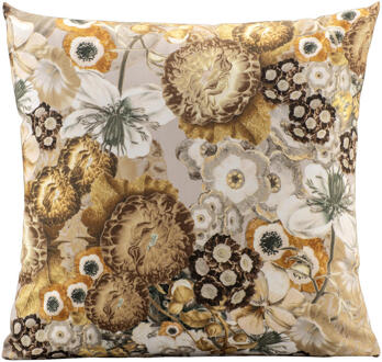 1+1 Gratis Leen Bakker - Sierkussen Lois - Zand/terra - 45x45 Cm - Polyester - Bruin