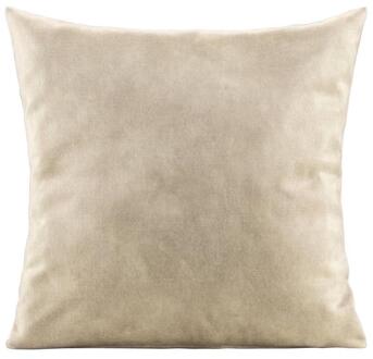 1+1 Gratis Leen Bakker - Sierkussen Mathis - 45x45 Cm - Polyester/Velvet - Beige - 10x45x45 Cm