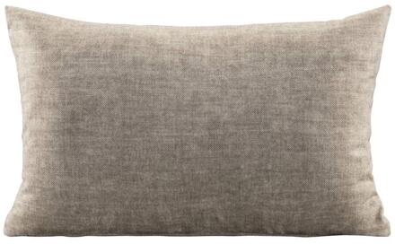 1+1 Gratis Leen Bakker - Sierkussen Micha - 30x50 Cm - Polyester - Taupe