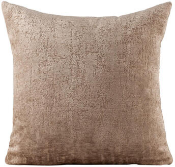1+1 Gratis Leen Bakker - Sierkussen Runa - 45x45 Cm - Polyester - Taupe