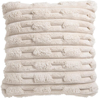 1+1 Gratis Sierkussen Jitte - Beige - 45x45 Cm