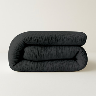 1+1 Gratis Wasbaar Easy Dekbed Zonder Overtrek - Zonder Overtrek Mousseline - Exclusief Kussensloop - 200x200 Cm (Tweepersoons) - Zydante 300 Gram Per M² - Dekbed-Discounter.nl Donkergrijs - 200 x 200 cm