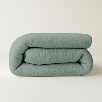 1+1 Gratis Wasbaar Easy Dekbed Zonder Overtrek - Zonder Overtrek Mousseline Groen - Exclusief Kussensloop - 240x200 Cm (Lits-Jumeaux) - Zydante 300 Gram Per - Dekbed-Discounter.nl - 240 x 200 cm