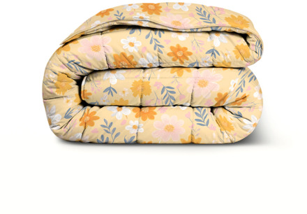 1+1 Gratis Wasbaar Easy Dekbed Zonder Overtrek - Zonder Overtrek - Orange Flower Field - Dekbed-Discounter.nl