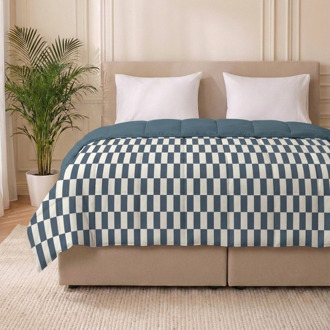 1+1 Gratis Wasbaar Easy Dekbed Zonder Overtrek - Zonder Overtrek - Pastel Rectangles - Dekbed-Discounter.nl - 200 x 200 cm