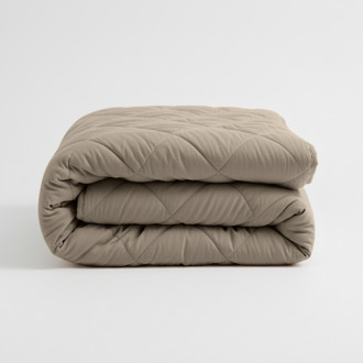 1+1 Gratis Wasbaar Easy Dekbed Zonder Overtrek - Zonder Overtrek - Percale Katoen - Taupe - Dekbed-Discounter.nl - 200 x 200 cm
