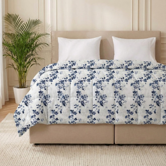 1+1 Gratis Wasbaar Easy Dekbed Zonder Overtrek - Zonder Overtrek - Tranquility - Dekbed-Discounter.nl Blauw - 240 x 200 cm