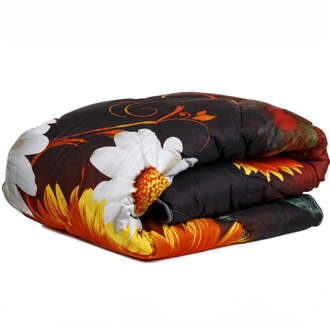 1+1 Gratis Wasbaar Easy Dekbed Zonder Overtrek - Zonder Overtrek Zelesta Summer Flower - Exclusief Kussensloop - 140x200 Cm (Eenpersoons) - Zelesta 300 Gram - Dekbed-Discounter.nl Zwart - 140 x 200 cm
