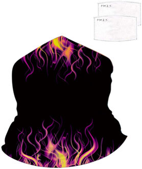 1 + 2 Stuks Multifunctionele Hoofd Sjaal Hals Cover Met Veiligheid Filter Magic Sjaals Gezicht Kids Hoofdband Bandana Print Sjaal vrouwen 3