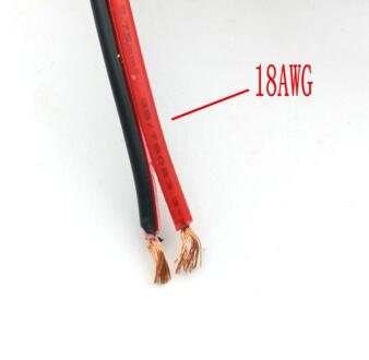 1 Reel 10M 18AWG (Zwart + Rood) Zip Draad KOPER