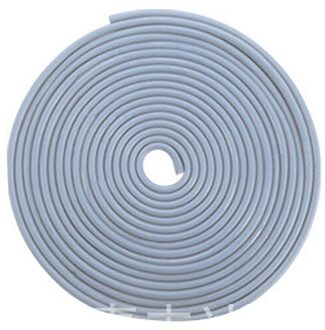 1 Roll 10M Auto Deur Trips Rubber Rand Beschermende Strips Side Deuren Lijstwerk Lijm Scratch Protector Voertuig Voor Auto 'S auto 10M grijs