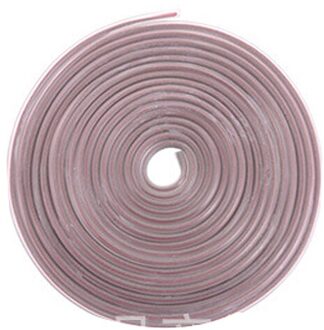 1 Roll 10M Auto Deur Trips Rubber Rand Beschermende Strips Side Deuren Lijstwerk Lijm Scratch Protector Voertuig Voor Auto 'S auto 10M transparant