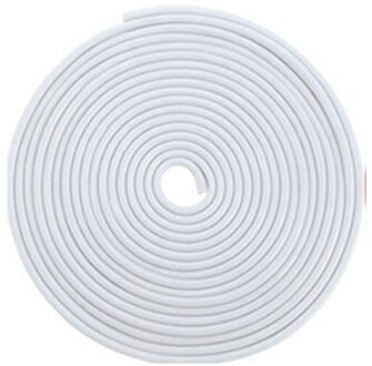 1 Roll 10M Auto Deur Trips Rubber Rand Beschermende Strips Side Deuren Lijstwerk Lijm Scratch Protector Voertuig Voor Auto 'S auto 10M wit