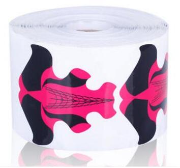 1 Roll 300Pcs Nagels Gel Extension Sticker Nail Art Professionele Vlinder/Bloem/Cartoon Acryl Diy Nail Forms