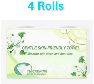 1 Roll 4 Ply Hout Dikke Papierrol Toiletpapier Huishouden Papieren Handdoeken Bad Tissuepapier Wc Levert 4 ROLLS