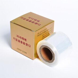 1 Roll 40Mm * 200M Tattoo Clear Wrap Cover Conserveermiddel Film Microblading Tattoo Film Voor Permanente Make-Up Tattoo wenkbrauw Levert Boxed packed