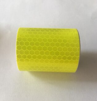 1 Roll 5*300Cm Reflectie Sticker Auto Reflecterende Tape Decoratie Veiligheidswaarschuwing Reflectie Tape Film Auto Motorfiets Stickers geel