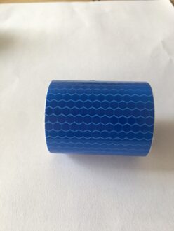 1 Roll 5Cm X 100Cm Auto Reflecterende Tape Stickers Waarschuwing Tape Sticker Road Veiligheid Tape Voor Fiets Auto voetganger Bescherming Blauw