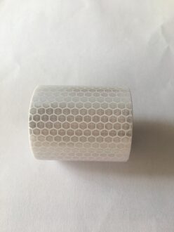 1 Roll 5Cm X 100Cm Auto Reflecterende Tape Stickers Waarschuwing Tape Sticker Road Veiligheid Tape Voor Fiets Auto voetganger Bescherming wit