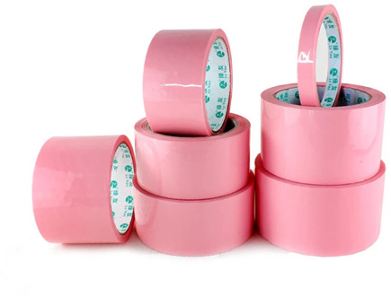 1 Roll 9 Sizes Pink Packing Tape BOPP Adhesive Tape Courier Box Sealing Tape Business Office Supplies