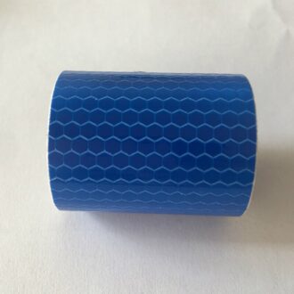 1 Roll Auto Reflecterende Waarschuwing Tape Sticker Road Veiligheid Reflecterende Tape Voor Fiets Voorbijgangers Bescherming Tape 100Cm X 5cm Blauw
