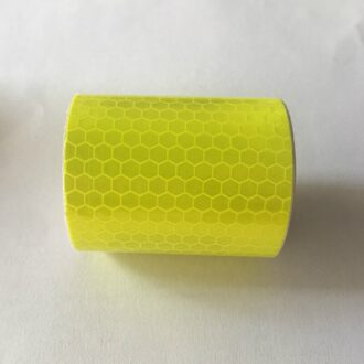 1 Roll Auto Reflecterende Waarschuwing Tape Sticker Road Veiligheid Reflecterende Tape Voor Fiets Voorbijgangers Bescherming Tape 100Cm X 5cm geel