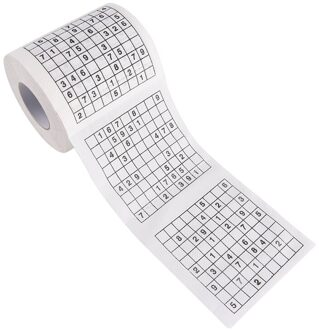 1 Roll Badkamer Benodigdheden 2 Ply Nummer Sudoku Gedrukt Wc Bad Grappige Toiletpapier Tissue Jag