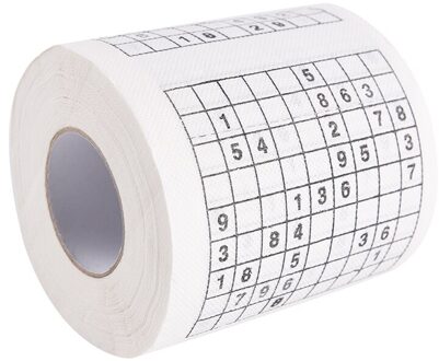 1 Roll Badkamer Benodigdheden 2 Ply Nummer Sudoku Gedrukt Wc Bad Grappige Toiletpapier Tissue Jag