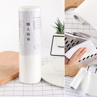 1 Roll Bathroom Paper Tissue Hanging Kitchen Lazy Cleaning Rag Washable Cleaning Wipes Toilet Paper Scouring Pad
