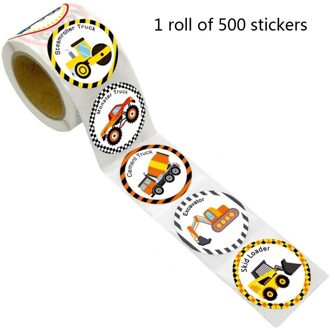1 Roll Cartoon Dier Stickers Plakband Kind Leraar Beloning Sticker 42