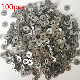 1 Roll Kaarsenlont Core Met 100 Stuks Metalen Kaars Lont Onderhouder Tabs Kaarsen Maken Gereedschap Set Voor Diy Soja paraffine Kaars Maken licht grijs