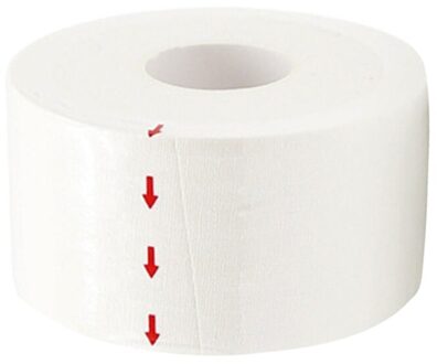 1 Roll Katoen Sport Tape Platte Rand Witte Tape Enkel Guard Tape Pols Guard Adhesive Spier Bandage Spier Ondersteuning Tape breathabl