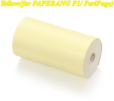 1 Roll Kleurrijke Printer Sticker Niet-klevende Thermisch Papier Direct Thermisch Papier P1/P2 57*30Mm voor Paperang/Peripage Printer geel