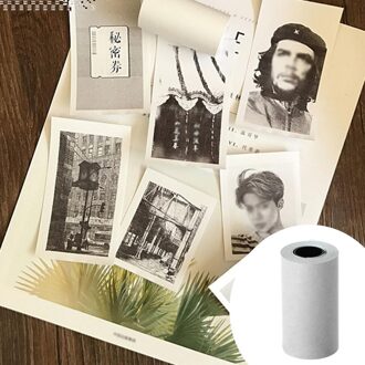 1 Roll Pocket Mobiele Printer Zelfklevende Papierrol Thermisch Papier Geschikt Voor Paperang Peripage Printer