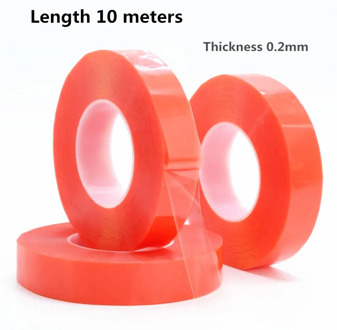 1 Roll Strong 0.2mm Thick 10 meter Acrylic Adhesive Double Sided Tape for phone Repair Tablet Display Lens LCD Screen Car paste