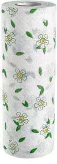 1 Roll Van Keuken Non-Olie-Kleuring Non-woven Lui Vaatdoek, Vod, natte En Droge Huishoudelijke Reiniging Handdoek, Wegwerp Afwassen Flowers