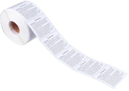 1 Roll Wax Melt Waarschuwing Labels Kaars Waarschuwing Stickers Kaars Waarschuwing Labels